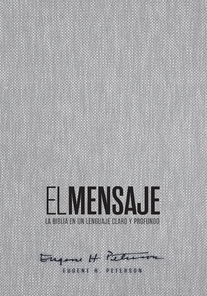 Biblia El Mensaje | Tapa dura gris tela | Lenguaje claro y profundo