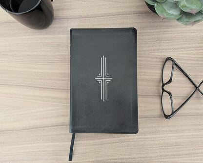 Biblia Ultrafina NTV | Filament App | Negro | SentiPiel con índice | Letra roja