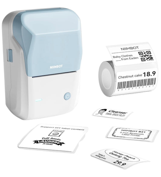 Mini impresora térmica NIIMBOT B1 | Bluetooth | Azul | Para etiquetas