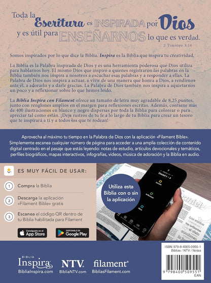 Biblia Inspira | NTV | Filament | Acuarela rosa | SentiPiel