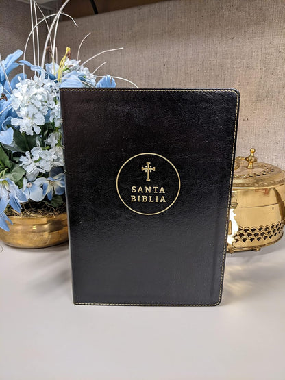 Santa Biblia | RVR 1960 | Ultrafina | Letra grande | Negra | Edición de referencia