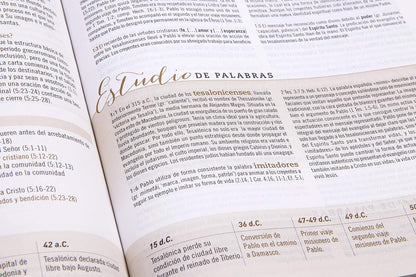 Biblia de Estudio para Mujeres | RVR 1960 | Tela azul floreada