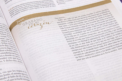 Biblia de Estudio para Mujeres | RVR 1960 | Tela azul floreada