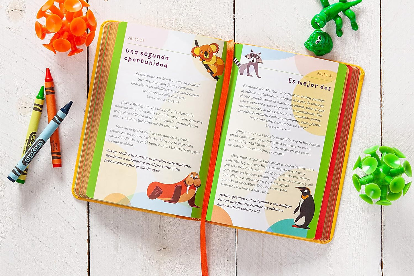 Mi tiempo con Dios para niños | Devocionario Infantil | Imitación de Cuero