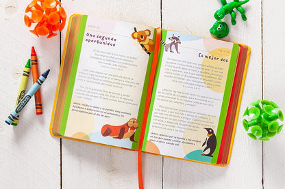 Mi tiempo con Dios para niños | Devocionario Infantil | Imitación de Cuero