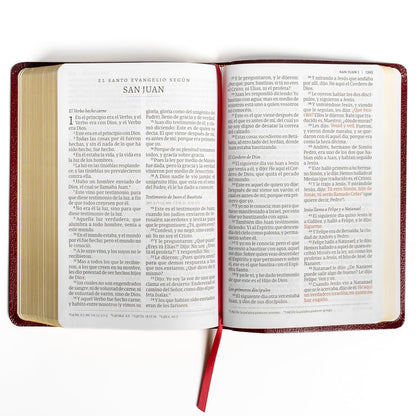 RVR 1960 Biblia Letra Gigante, Borgoña Imitación Piel