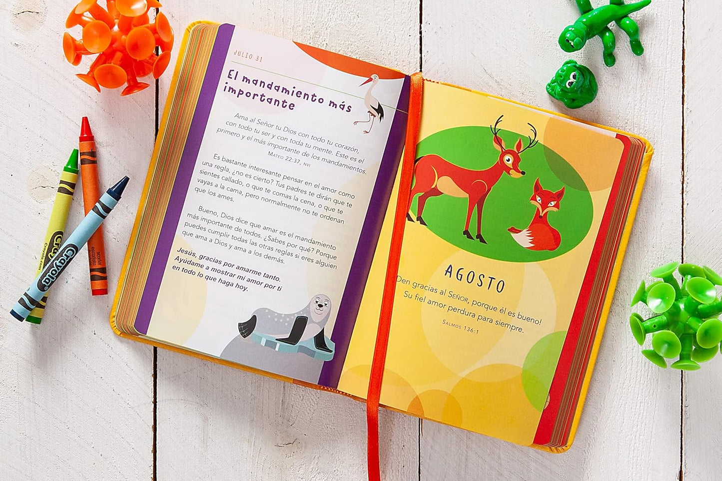 Mi tiempo con Dios para niños | Devocionario Infantil | Imitación de Cuero