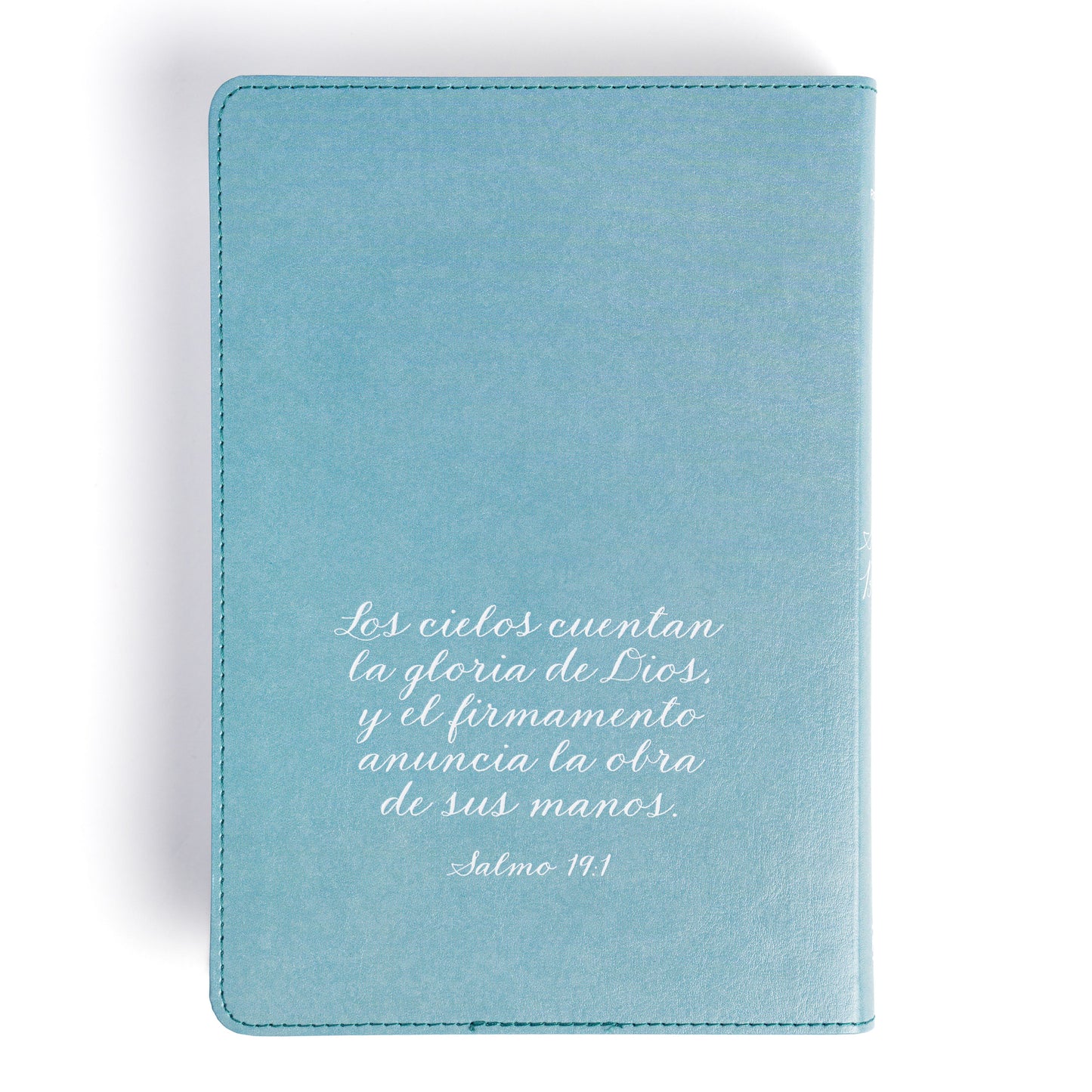 Biblia RVR 1960 | Letra grande 12 pts | Tamaño manual | Edición especial aqua | Tapa dura | Español