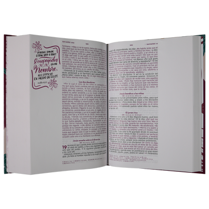 Biblia Adoro | Reina Valera 1960 | Letra grande 11 pts | Tapa dura flores