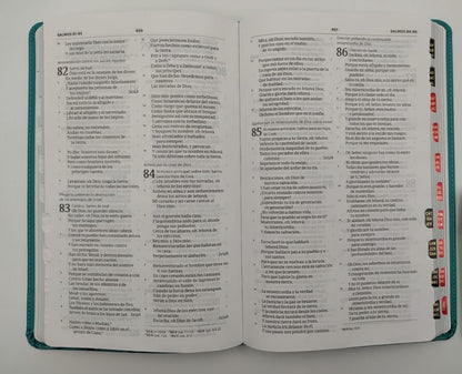 Biblia Ultrafina | RVR 1960 | Aqua símil piel | Con índice