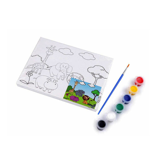 Kit de Pintura con Acuarelas | Tela para Colorear
