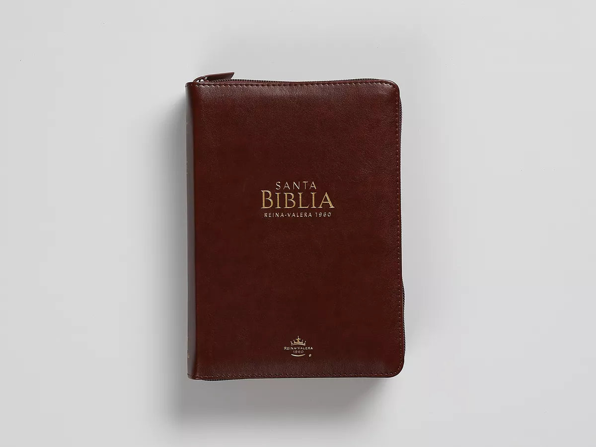 Biblia Reina Valera 1960 | Letra grande 11 pts | Cierre | Café oscuro