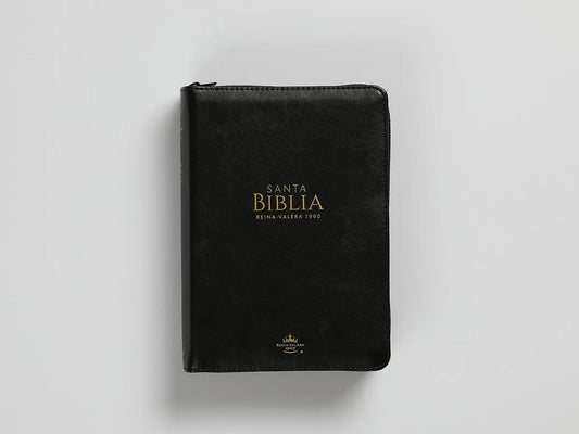Biblia Reina Valera 1960 | Letra grande 11 pts | Cierre | Negro