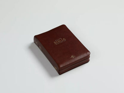 Biblia Reina Valera 1960 | Letra grande 11 pts | Cierre | Café oscuro