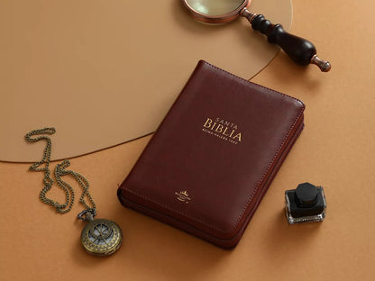 Biblia Reina Valera 1960 | Letra grande 11 pts | Cierre | Café oscuro