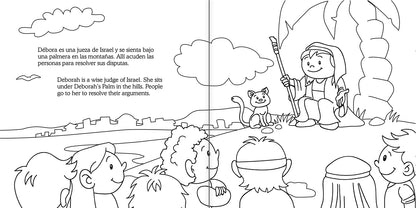 Esther y Débora — Libro para Colorear