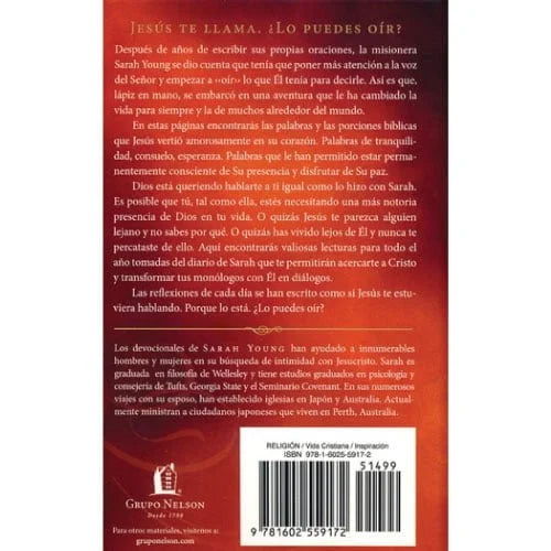 Jesús te llama | Sarah Young – Devocional diario con mensajes desde el corazón de Cristo