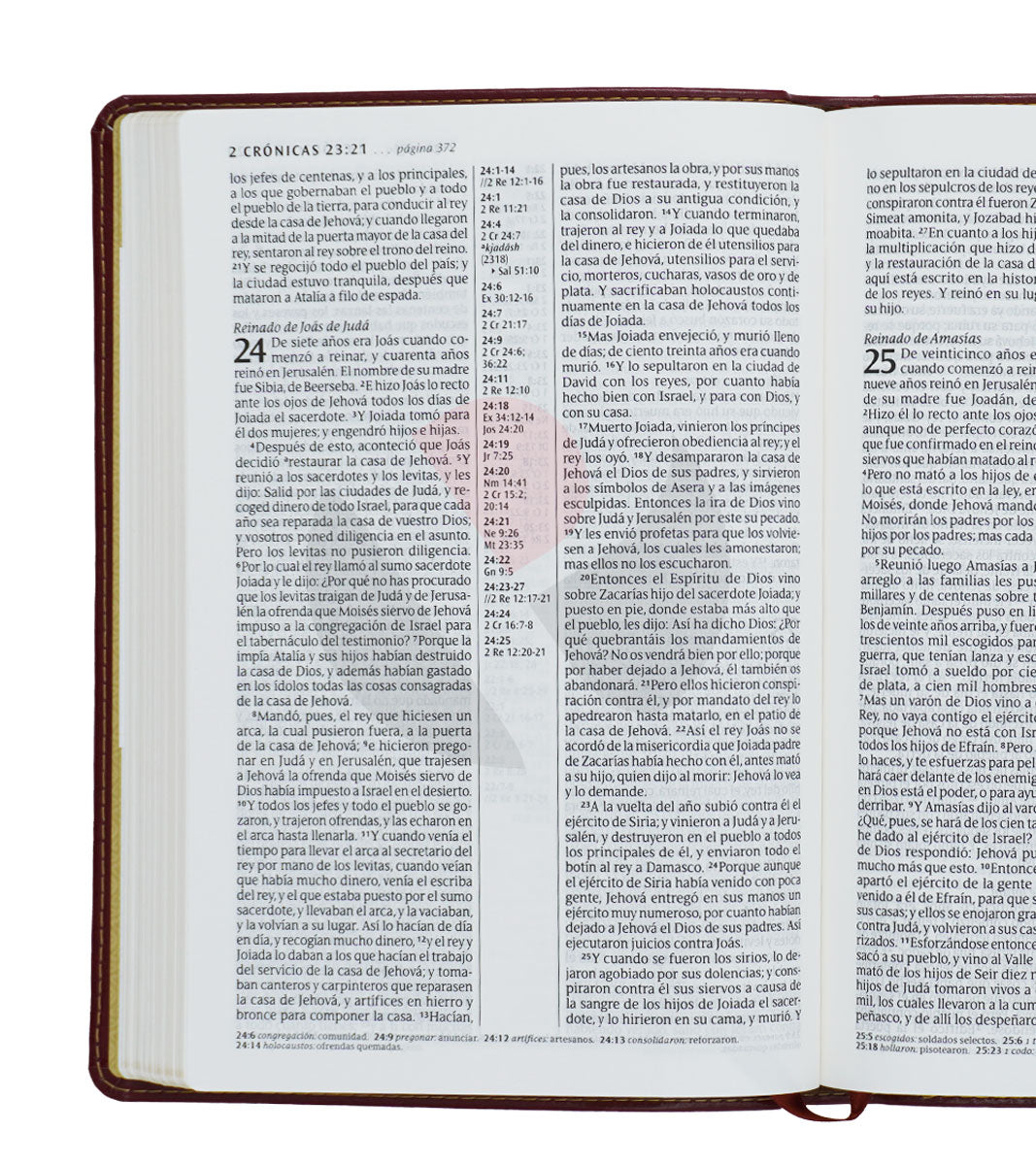 Santa Biblia | RVR 1960 | Ultrafina | Letra grande 10 pts | Imitación piel café rojizo