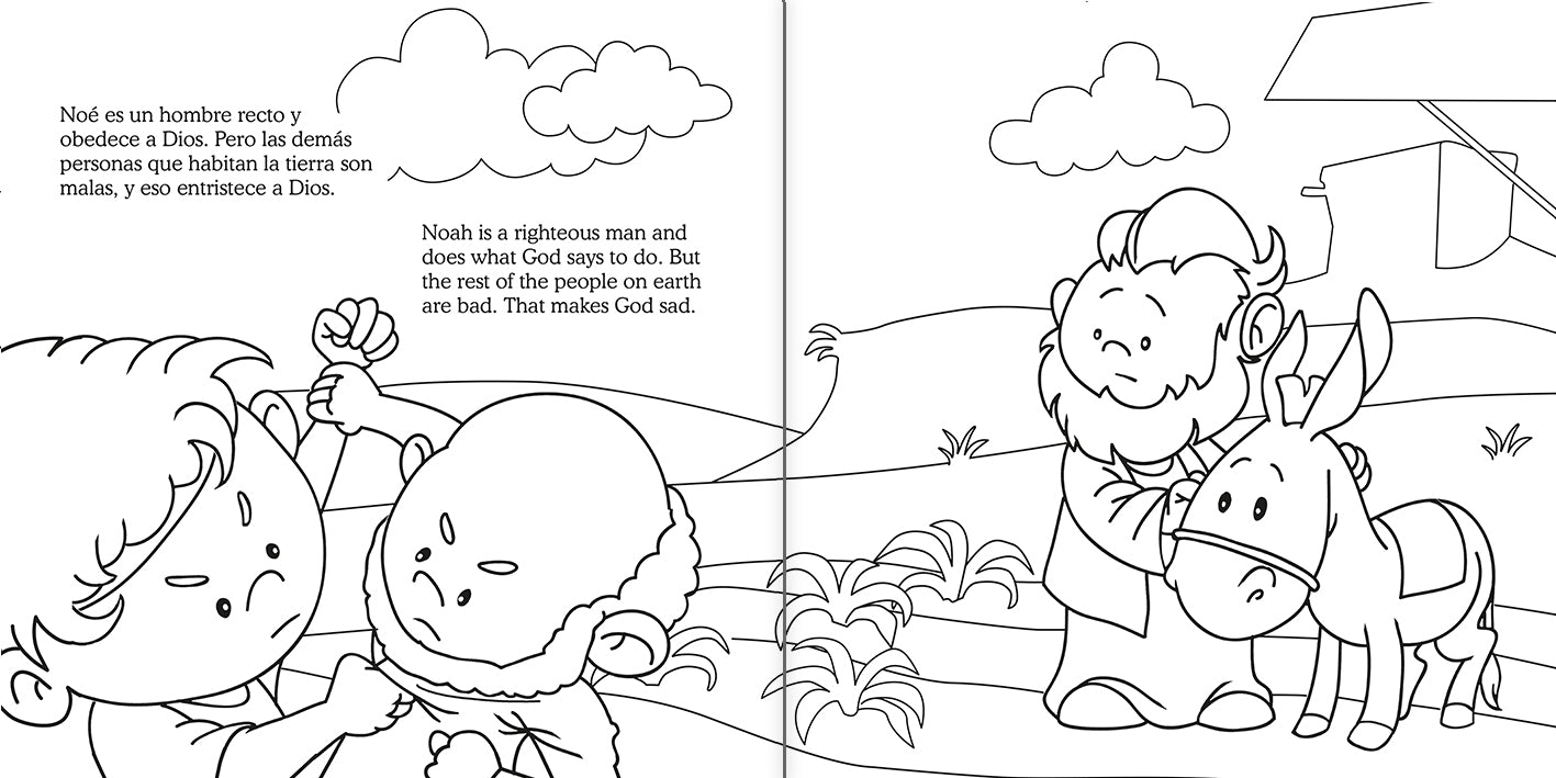 Noé y El siervo fiel – Cuaderno para colorear