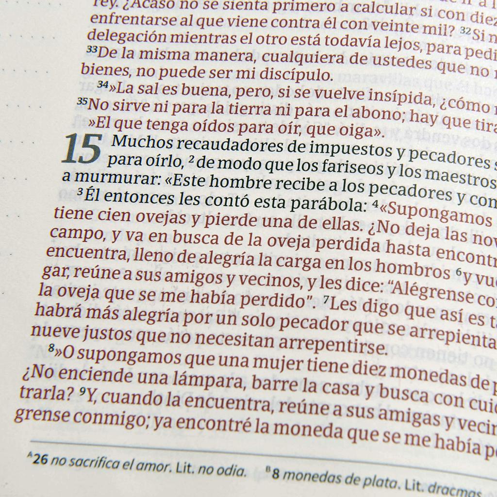 Biblia de Apuntes | NVI | Letra grande | Tapa dura | Palabras en rojo