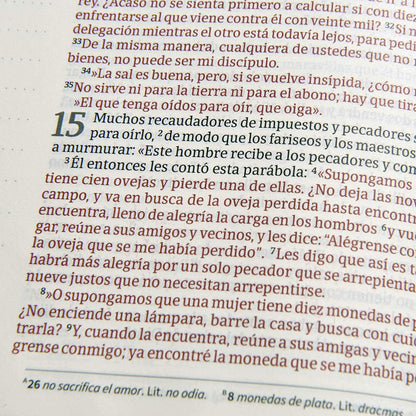 Biblia de Apuntes | NVI | Letra grande | Tapa dura | Palabras en rojo
