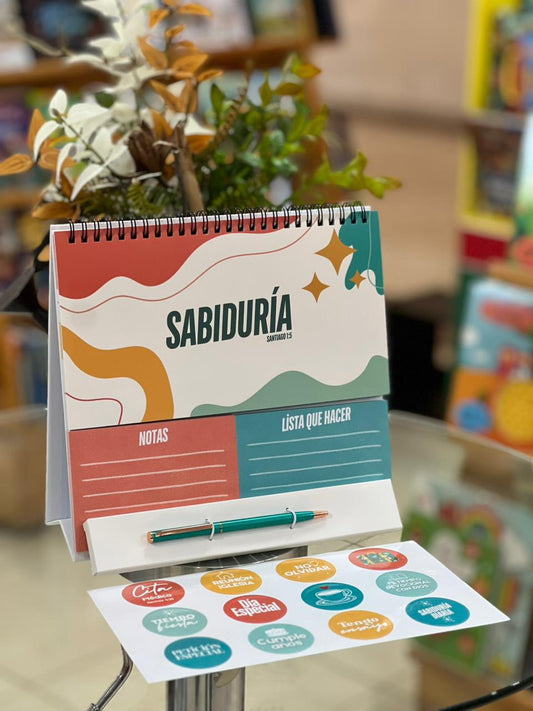 Planificador semanal | Con stickers + Bolígrafo  |  Sabiduría