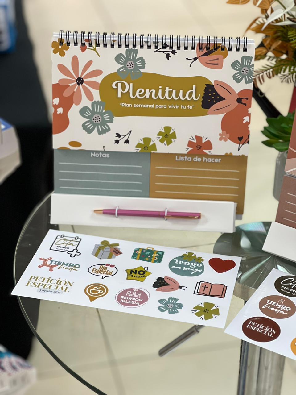 Planificador semanal | Con stickers + Bolígrafo | Plenitud