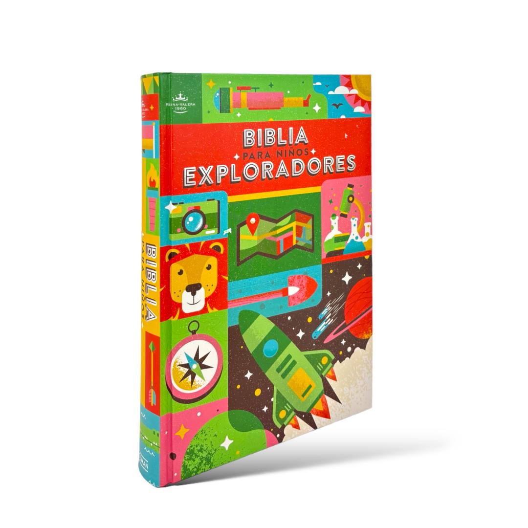Biblia para Niños Exploradores | RVR 1960 | Ilustrada | Tapa dura | Recursos didácticos y arqueológicos
