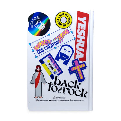 Bíblia Sticker Branca | NVI | Capa Dura | Adesivos Personalizados