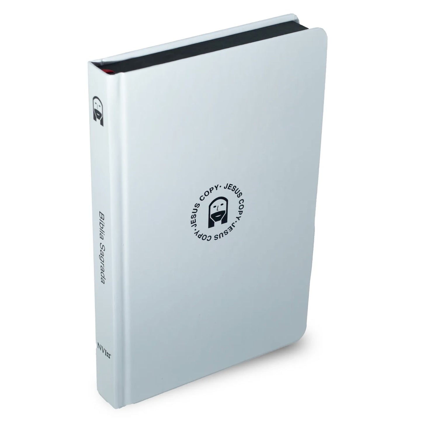 Bíblia Sticker Branca | NVI | Capa Dura | Adesivos Personalizados