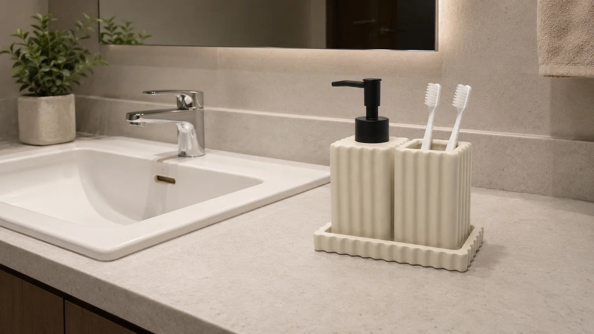 Set de Baño Acar Rory Line | Cerámica | 3 piezas