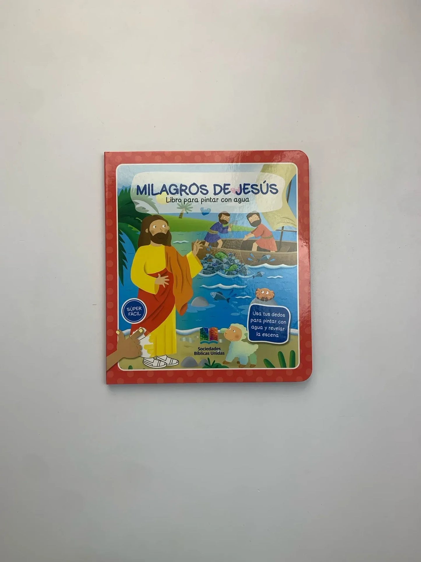 Milagros de Jesús | Libro para pintar con agua | Infantil | Español