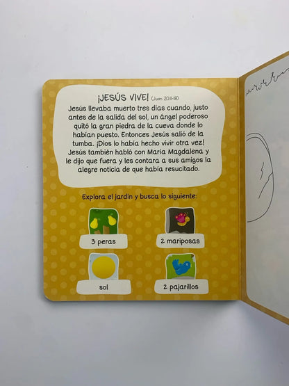 Milagros de Jesús | Libro para pintar con agua | Infantil | Español