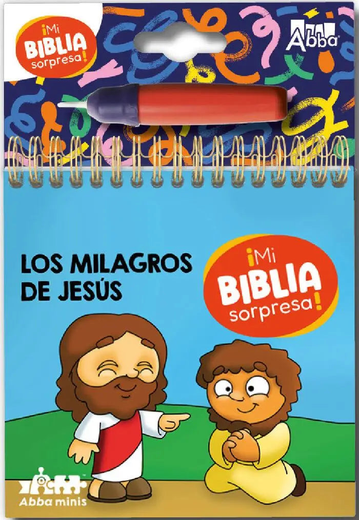 Los milagros de Jesús | Libro para pintar con agua
