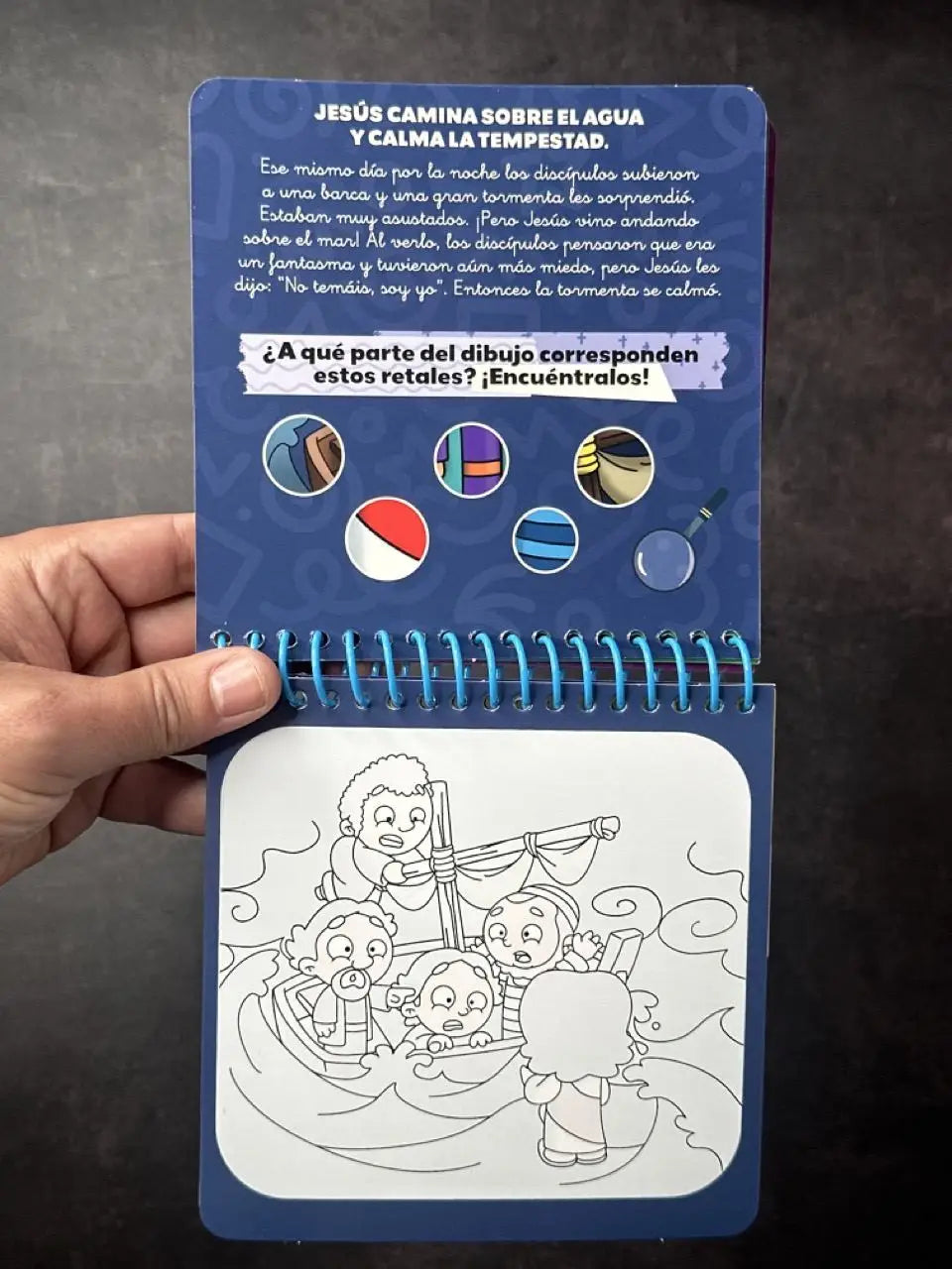 Los milagros de Jesús | Libro para pintar con agua